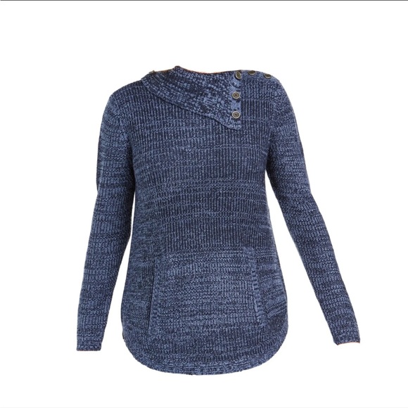 Style & Co Womens Envelope Neck Kangaroo Pocket Knit Sweater Sz PP00. - Picture 3 of 7